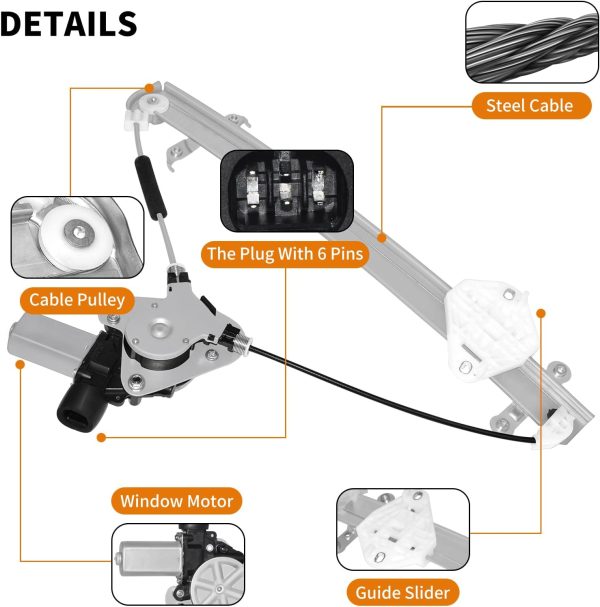 Subaru Legacy Power Window Regulator EPChunMi Silver-2