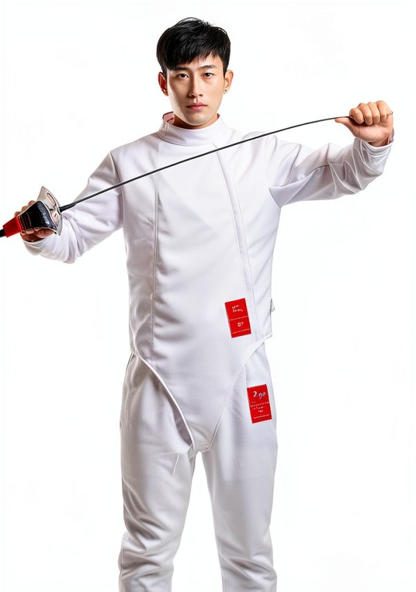 Etching Shop Fencing Jacket 350N Anti-Piercing Fabric-2