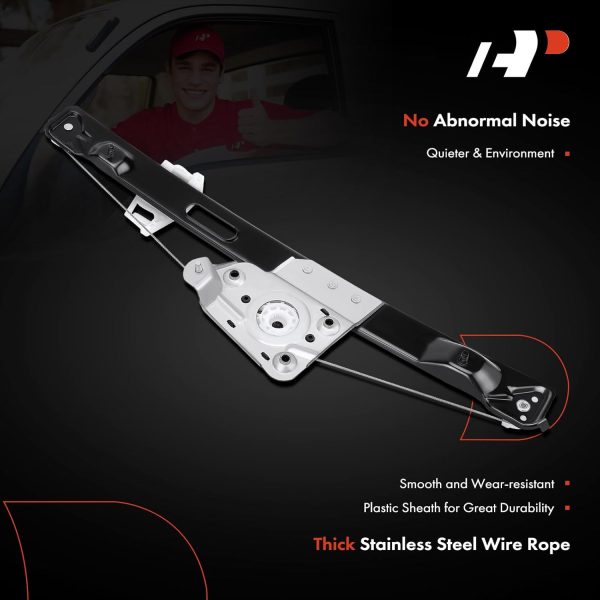 Power Window Regulator A-Premium Rear Right Painted-3