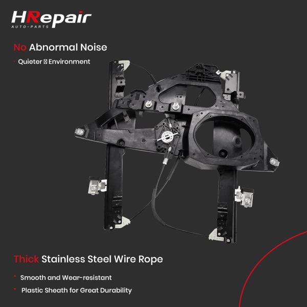 HRepair Front Driver Side Power Window Regulator Chrome-5