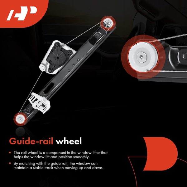 Power Window Regulator A-Premium Rear Right Painted-4
