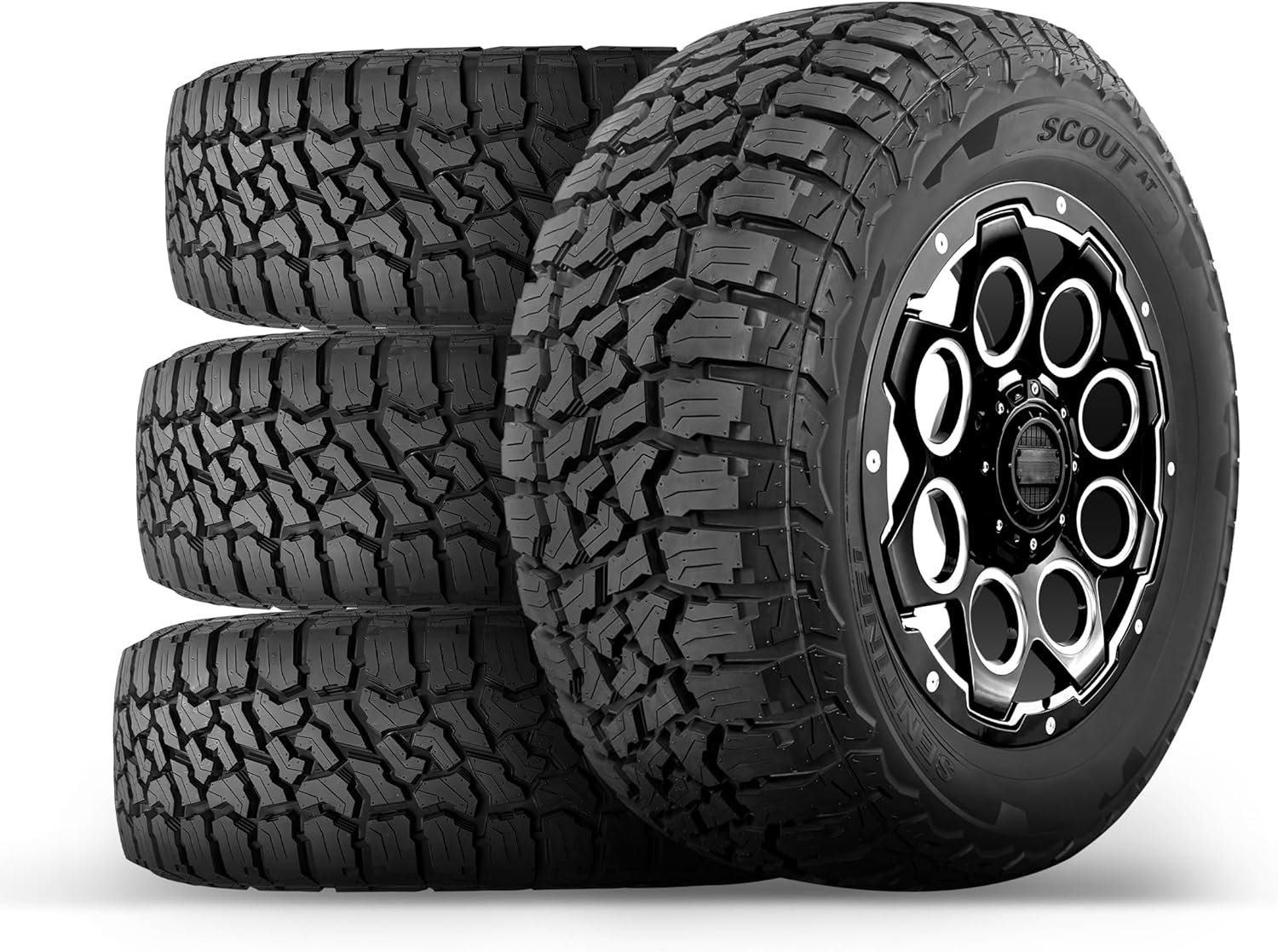 Sentinel LT225/75R16 all-terrain tire on a light truck