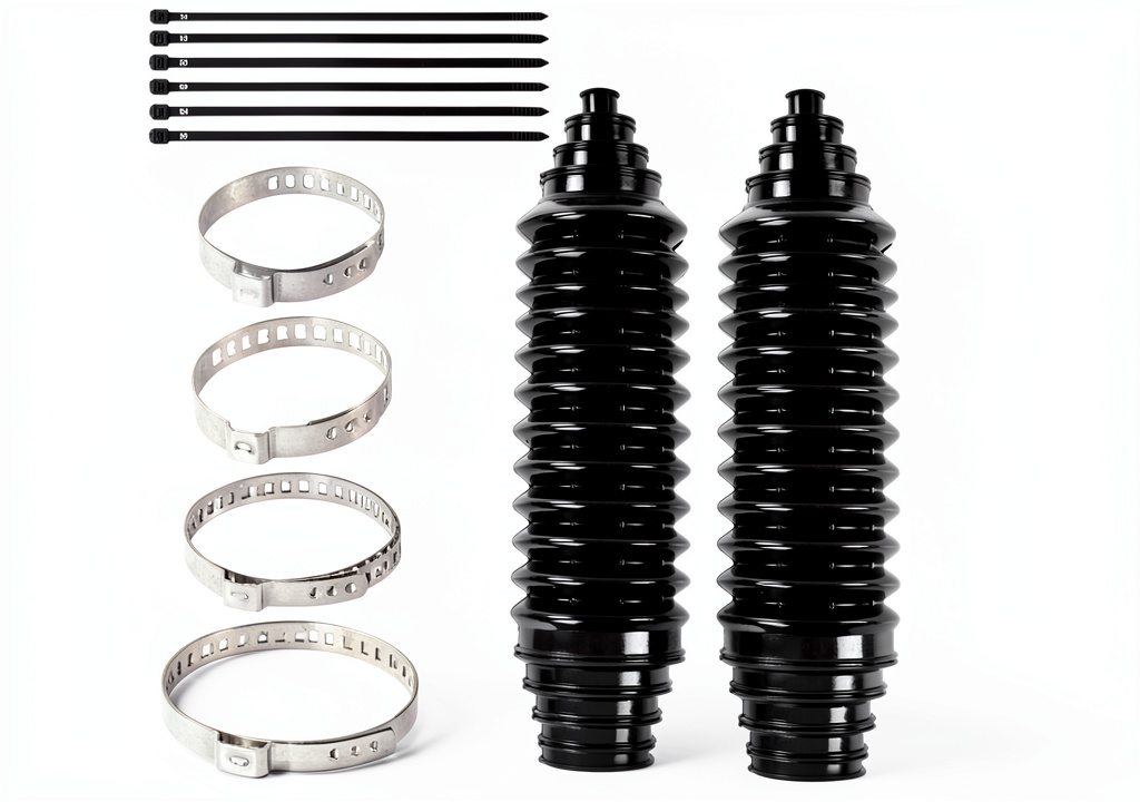 Silicone steering boot kit components
