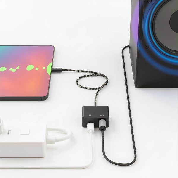 Cubilux USB C to SPDIF Adapter with PD Charging,USB Type C to Toslink Optical Audio with 192KHz/24bit, Thunderbolt 4/3 Spdif Audio Adapter,PD Charging Suitable for Chromecast Gen 3,Ipad 10/Ipad Pro-2