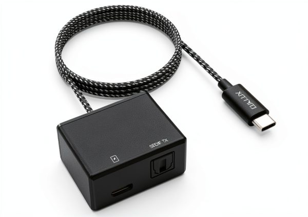 Cubilux USB C to SPDIF Adapter with PD Charging,USB Type C to Toslink Optical Audio with 192KHz/24bit, Thunderbolt 4/3 Spdif Audio Adapter,PD Charging Suitable for Chromecast Gen 3,Ipad 10/Ipad Pro-0