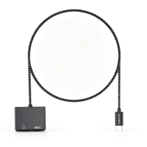 Cubilux USB C to SPDIF Adapter with PD Charging,USB Type C to Toslink Optical Audio with 192KHz/24bit, Thunderbolt 4/3 Spdif Audio Adapter,PD Charging Suitable for Chromecast Gen 3,Ipad 10/Ipad Pro-6