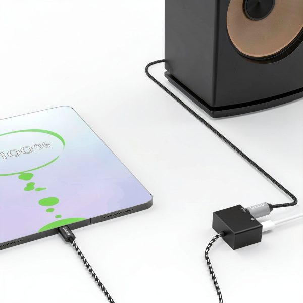 Cubilux USB C to SPDIF Adapter with PD Charging,USB Type C to Toslink Optical Audio with 192KHz/24bit, Thunderbolt 4/3 Spdif Audio Adapter,PD Charging Suitable for Chromecast Gen 3,Ipad 10/Ipad Pro-3
