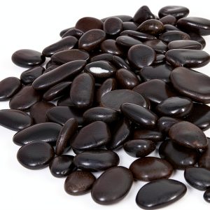 GASPRO 15lb Black River Rocks Polished Pebbles for Planters Garden-0