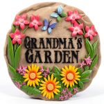 Spoontiques - Garden Décor - Grandma’s Garden Stepping Stone - Decorative Stone for Garden-0
