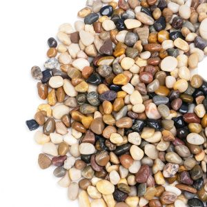 5 lbs Pebbles for Indoor Plants, Succulent, Bamboo, Vase, 3/8" Plant Rocks for Pots Indoor, Small River Rocks Decorative Pea Gravel, Highly Polished-0