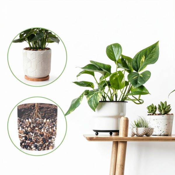 5 lbs Pebbles for Indoor Plants, Succulent, Bamboo, Vase, 3/8" Plant Rocks for Pots Indoor, Small River Rocks Decorative Pea Gravel, Highly Polished-2