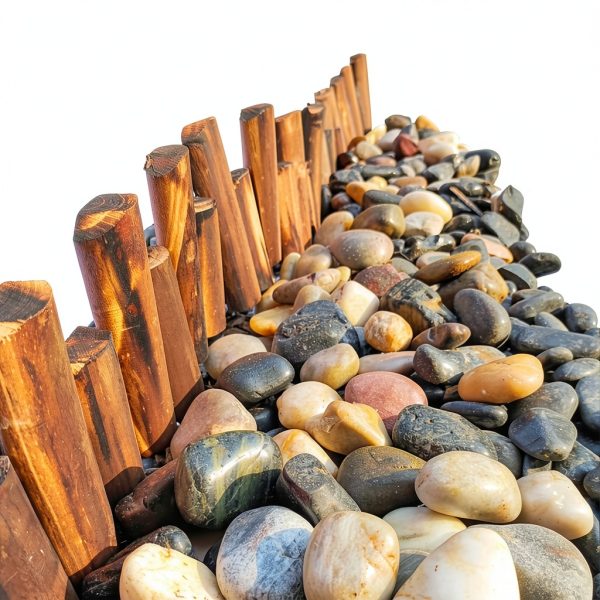 5lbs White River Rocks, 1-2 Inch Natural Pebbles for Indoor Plants, High Polished Decorative Stones Vase Filler Fish Tank Aquariums Landscaping Garden Outdoor and Indoor DIY-6