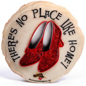 Spoontiques Ruby Slippers Stepping Stone - Wizard of Oz Decorative Garden Stone for Yard, Patio, Garden or Walkway - Outdoor or Indoor Home Decor-0