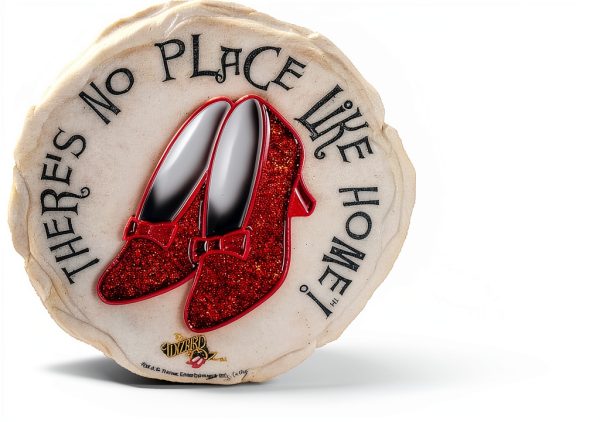 Spoontiques Ruby Slippers Stepping Stone - Wizard of Oz Decorative Garden Stone for Yard, Patio, Garden or Walkway - Outdoor or Indoor Home Decor-4