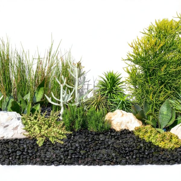 GASPRO 15lb Black River Rocks Polished Pebbles for Planters Garden-4