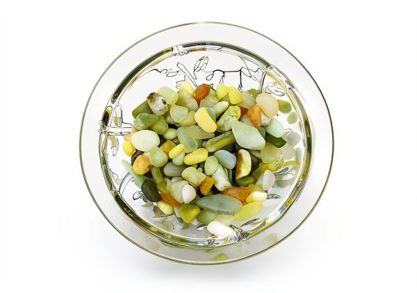 2 lbs Jade Rocks for Indoor Plants, 3/8 Inch Decorative Pebbles for-6