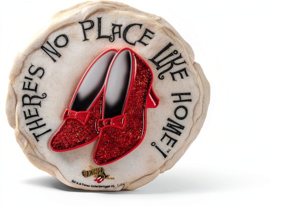 Spoontiques Ruby Slippers Stepping Stone - Wizard of Oz Decorative Garden Stone for Yard, Patio, Garden or Walkway - Outdoor or Indoor Home Decor-1
