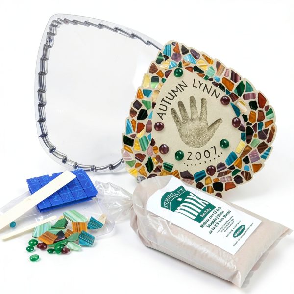 Mosaic Stepping Stone Kit Leaf by Midwest Products 12‑Inch Stone-1