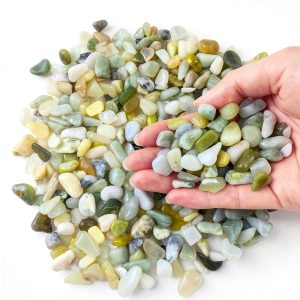 2 lbs Jade Rocks for Indoor Plants, 3/8 Inch Decorative Pebbles for-0