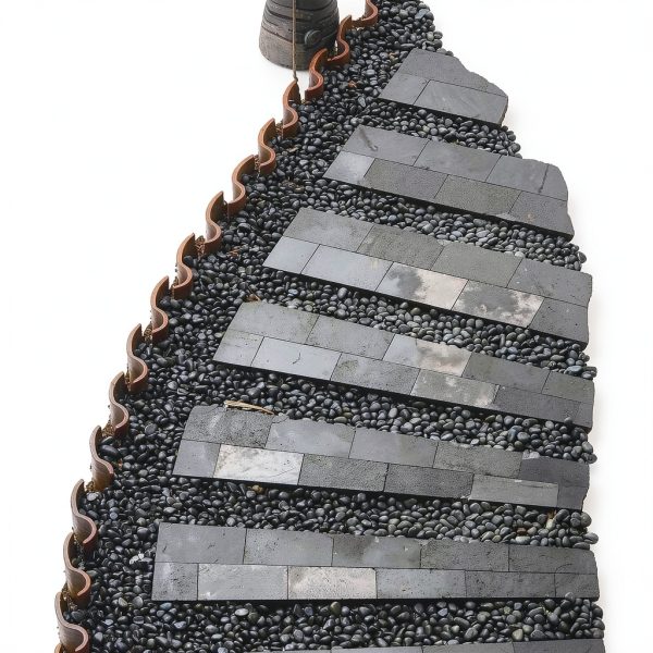 GASPRO 15lb Black River Rocks Polished Pebbles for Planters Garden-6