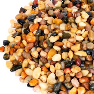 GASPRO 5lb Pebbles for Indoor Plants 3/8 Inch Polished Rocks-0