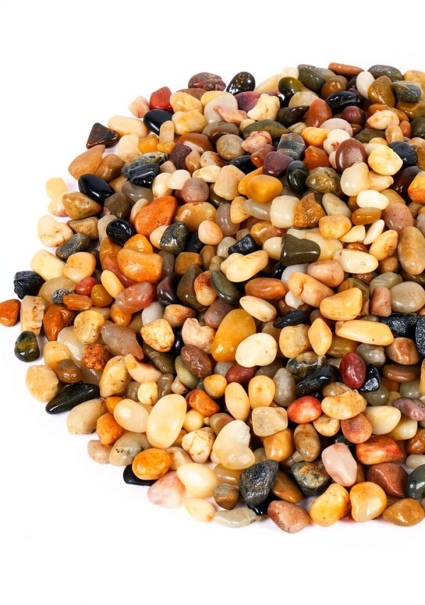 GASPRO 5lb Pebbles for Indoor Plants 3/8 Inch Polished Rocks-0
